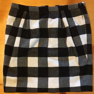 Buffalo plaid mini skirt